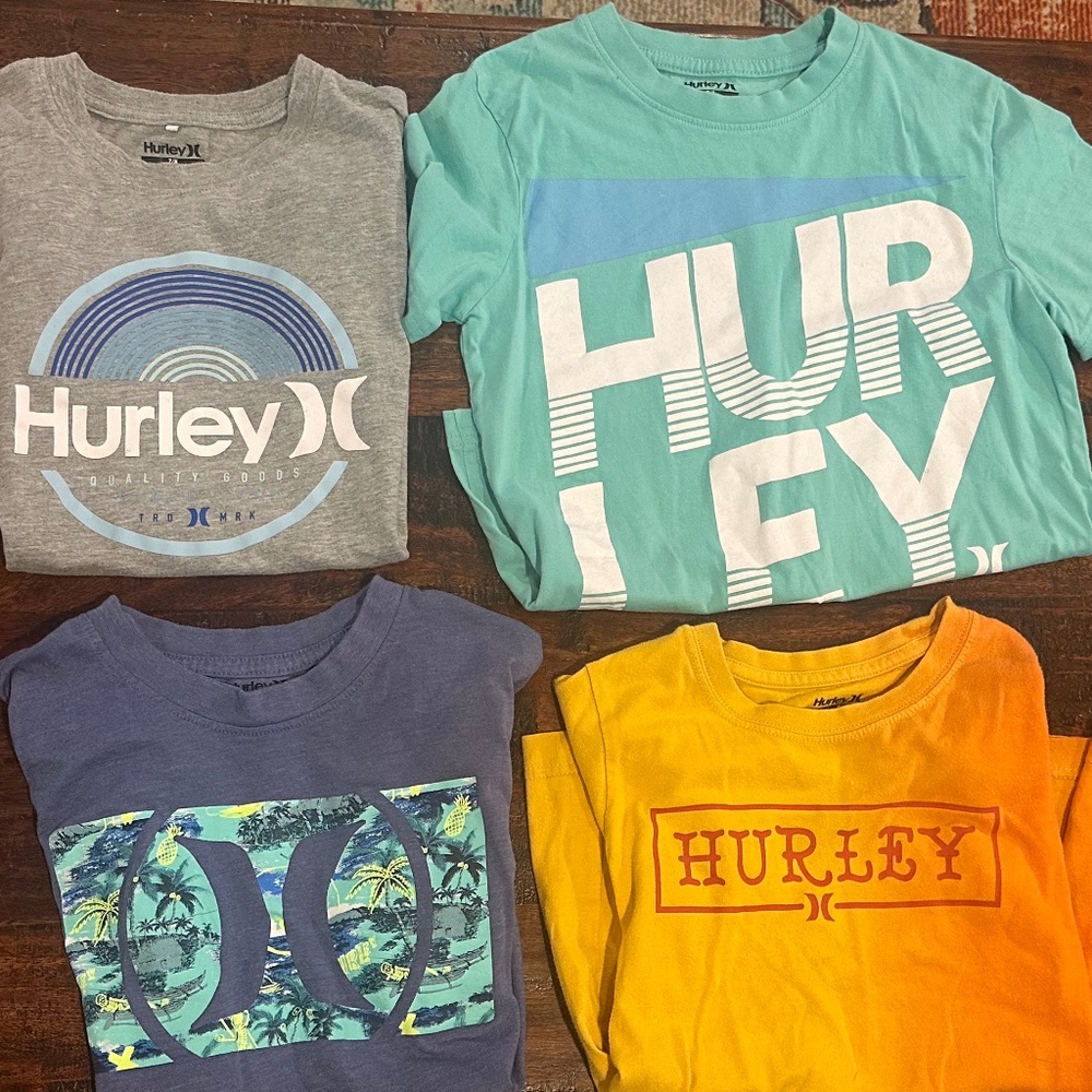 Kids Hurley T-shirt Bundle size 7-7/8